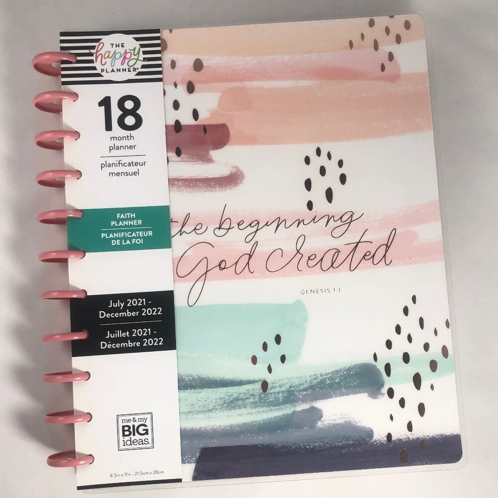 Happy Planner BIG 18 month Faith Planner July 2021-December 2022